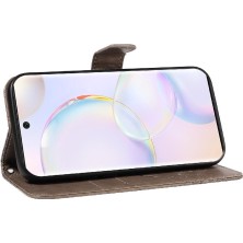 Manyi Mall Kredi Kartı Yuvası ile Huawei Nova 9 Için Yüksek Kaliteli Deri Flip Case (Yurt Dışından)