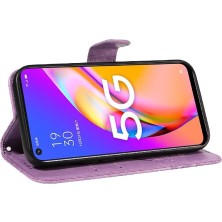 Manyi Mall Oppo Için Flip Case A93 5G/A74 5G/A54 5g Ayrılabilir El Kayışı Kabartmalı (Yurt Dışından)