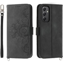 Manyi Mall Samsung Galaxy A35 Kabartmalı Bileklik Çoklu Kredi Kartı Için Flip Case (Yurt Dışından)