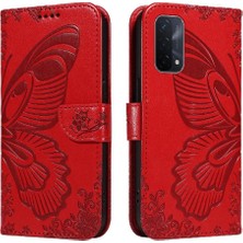 Manyi Mall Oppo Için Flip Case A93 5G/A74 5G/A54 5g Ayrılabilir El Kayışı Kabartmalı (Yurt Dışından)