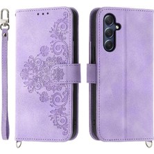 Manyi Mall Samsung Galaxy M54 Bileklik Kabartmalı Çoklu Kredi Kartı Için Flip Case (Yurt Dışından)