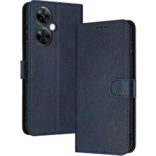 Manyi Mall Oneplus Nord Ce3 Lite Saf Renk Kickstand Pu Deri Için Flip Case (Yurt Dışından)