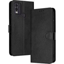 Manyi Mall Kart Yuvası Saf Renk ile Toka ile Nokia C22 Kickstand Için Flip Case (Yurt Dışından)