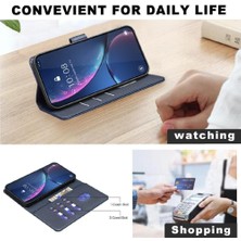 Manyi Mall Samsung Galaxy M23 5g Rfıd Engelleme Kart Tutucu Kickstand Pu Için Flip Case (Yurt Dışından)