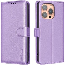 Manyi Mall IPhone 13 Için Flip Case Pro Max Manyetik Cüzdan Rfıd Engelleme Pu Deri (Yurt Dışından)