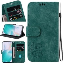 Manyi Mall Onur Magic6 Pro Için Kılıf Tutucu Kapak Flip Folio Kabartmalı Sevimli Kaplan (Yurt Dışından)