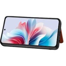 Manyi Mall Oppo Için Kılıf Oppo 11F 5g Komple Kamera Güvenlik Manyetik Kart Tutucu Rfıd (Yurt Dışından)