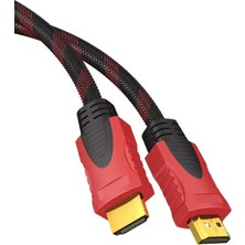 S-Line 10 Metre HDMI Kablo V1.4 Erkek-Erkek Örgülü Kablo