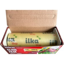 Ilka Şeffaf Mutfak Rulo Streç Film Folyo - 45 Cm. x 500 Metre - Gıdaya Uygun - 10 Paket