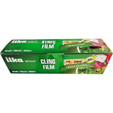 Ilka Şeffaf Mutfak Rulo Streç Film Folyo - 30 Cm. x 300 Metre - Gıdaya Uygun - 5 Paket