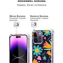 Printify Tecno Spark 8 Uyumlu Retro Color 1 Baskılı Şeffaf Köşe Korumalı Antişok Kılıf