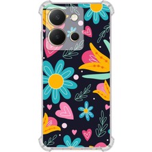 Printify Vivo Y36 4g Uyumlu Retro Color 1 Baskılı Şeffaf Köşe Korumalı Antişok Kılıf