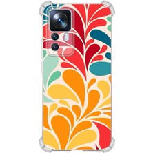 Printify Xiaomi Mi 12T Uyumlu Retro Color 5 Baskılı Şeffaf Köşe Korumalı Antişok Kılıf
