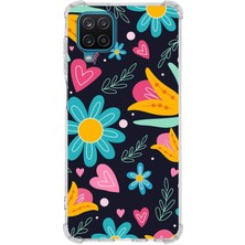 Printify Samsung Galaxy M32 Uyumlu Retro Color 1 Baskılı Şeffaf Köşe Korumalı Antişok Kılıf