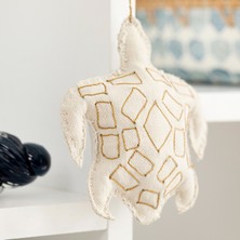 Chakra Turtle Asılabilir Dekoratif Obje Krem