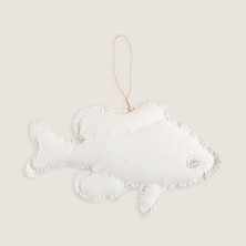 Chakra Nembo Balık Asılabilir Dekoratif Obje Krem