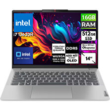 Lenovo Ideapad Slim5 14IRL8 I7-13620H 16 GB 512 GB SSD 14" Wuxga Freedos Taşınabilir Bilgisayar 82XD009FTX Bt6
