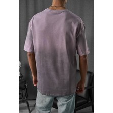 Acheron Erkek Antrasit Özel Yıkamalı Kumaş Oversize T-Shirt