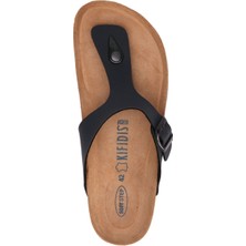 Kifidis Softstep K760SE Kifidis Erkek Parmak Arası Mantar Terlik 40-46 Mat Siyah - 42