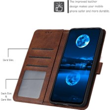 YH Mall Kart Yuvası ile Nokia G21 Saf Renk Pu Deri Kickstand Için Flip Case (Yurt Dışından)