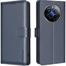 YH Mall Realme 12 Pro 5g Için Flip Case Cüzdan Rfıd Engelleme Pu Deri Kart Tutucu (Yurt Dışından)