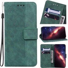 YH Mall Infinix Not 40 4g Premium Pu Deri Flip Folio Geometrik Için Flip Case (Yurt Dışından)