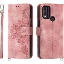 YH Mall Nokia C22 Kabartmalı Çoklu Kredi Kartı Yuvaları Için Flip Case Darbeye (Yurt Dışından)