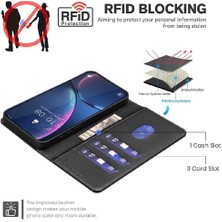 YH Mall Tecno Spark 20 Pro Artı Kart Tutucu Kickstand Cüzdan Pu Rfıd Için Flip Case (Yurt Dışından)