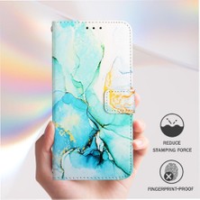 YH Mall Huawei Için Kılıf P60/P60 Pro Pu Deri Cüzdan Mermer Desen Kickstand (Yurt Dışından)