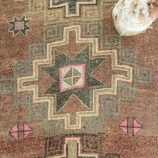 Royal El Dokuma Kahverengi Herki Yolluk 116X389 cm