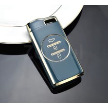Şenyıldız Aksesuar Chery Tiggo 7 Anahtar Kılıf Gri/gold