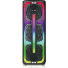 Parti Hoparlörü 10x3 Taşınabilir Rgb Renkli Kumanda Mikrofonlu Büyük Boy Karaoke Bluetooth Hoparlör