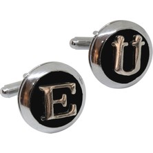 Coolmenclub Kişiye Özel Harfli Klasik Kol Düğmesi