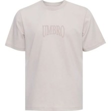 Umbro Erkek Taş Gri Oversize T-Shirt Pamuklu Süprem Umbro Shot Tee FF-0151