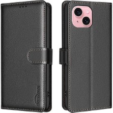 YH Market IPhone 14 Için Flip Case Artı Manyetik Cüzdan Pu Deri Rfıd Engelleme Kartı (Yurt Dışından)