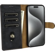 YH Market IPhone 15 Için Flip Case Pro Manyetik Kapatma Yan Cep Anti Kayma Çift (Yurt Dışından)