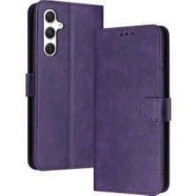 YH Market Toka Pu ile Samsung Galaxy M55 Kickstand Saf Renk Için Flip Case (Yurt Dışından)