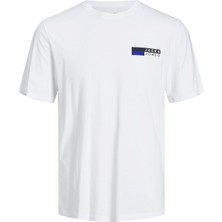 Jack & Jones Yazı Detaylı Bisiklet Yaka Erkek Tişört 12233999