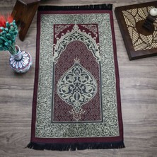 Asya Bayrak Tafta Seccade Bordo