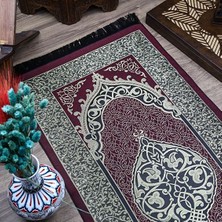 Asya Bayrak Tafta Seccade Bordo