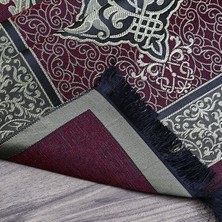 Asya Bayrak Tafta Seccade Bordo