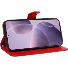 Mays Home1 Kredi Kartı Yuvası ile Xiaomi Poco F6 Pro Için Flip Case Yüksek Kalite El (Yurt Dışından)