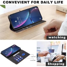 Mays Home1 Samsung Galaxy A22 4g Için Flip Case Darbeye Tpu Iç Kabuk Rfıd Flip (Yurt Dışından)