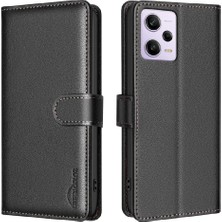 Mays Home1 Xiaomi Redmi Not 12 Pro 5g Için Flip Case Manyetik Rfıd Engelleme Kartı Pu (Yurt Dışından)