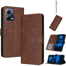 Mays Home1 Xiaomi Redmi Not 12 Için Flip Case Pro 5g Kickstand ile Toka Pu ile (Yurt Dışından)