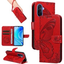 Mays Home1 Kredi Kartı Yuvası ile Huawei Nova Y70 Artı Flip Case Yüksek Kalite El (Yurt Dışından)