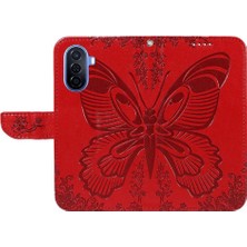 Mays Home1 Kredi Kartı Yuvası ile Huawei Nova Y70 Artı Flip Case Yüksek Kalite El (Yurt Dışından)