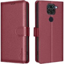 Mays Home1 Xiaomi Redmi Not 9 Için Flip Case Rfıd Engelleme Manyetik Cüzdan Kart Pu (Yurt Dışından)