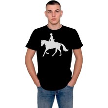 BUMETA Binicilik At Silüet Yarış Jokey Tişört  T-Shirt