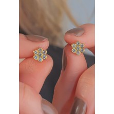 Silvano Jewelry 925 Ayar Gold Gümüş Çivili Küpe